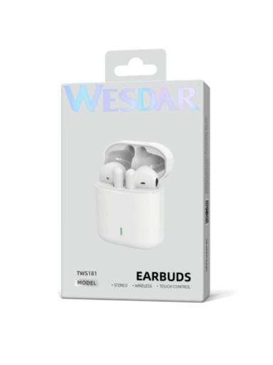 Wesdar TWS181 Bluetooth Kulaklık Beyaz